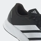 Championes de running Adidas Duramo RC2, color negro con las tres tiras blancas y suela blanca con tecnología Lightmotion.