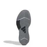 Championes de entrenamiento Adidas modelo Amplimove Trainer, color negro con las icónicas tres tiras en blanco y suela blanca con diseño texturizado. Confeccionados en malla transpirable para mayor ventilación.