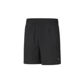 Short deportivo Puma de hombre, color negro, con cintura elástica y logo estampado en la pierna.