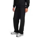 Pantalon de jogging Under Armour modelo Rival, color negro, de corte recto y ajuste holgado. Presenta cintura elástica con cordón interno y logo de la marca bordado en tono sobre tono en la pierna.