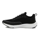 Zapatillas Avia modelo Pedro, color negro con detalles en blanco y logo dorado. Zapatillas acordonadas ideales para running.