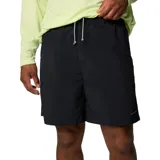 Short de secado rápido Columbia, diseñado para actividades acuáticas y pesca. Presenta cintura elástica con cordón ajustable, bolsillos laterales de malla y un bolsillo trasero con cierre. Incluye calzoncillo interior de malla para mayor comodidad y protección solar UPF 50.
