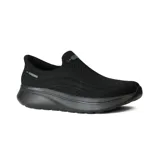 Championes Skechers Hands Free Slip-ins Relaxed Fit: GO WALK Arch Fit N-Joy - Dale, color negro. Diseñados con tecnología Arch Fit y Heel Pillow, capellada de punto y suela de tracción flexible. Fabricados con materiales veganos y lavables a máquina.