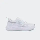 Championes de running Reebok modelo Verse, color blanco con detalles en verde menta y plateado, con suela amortiguada.