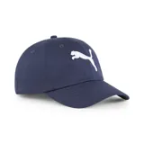 Gorra de béisbol Puma ESS Cat Logo BB, color azul marino, con logo de Puma bordado en blanco en el frente.