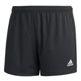Short deportivo Adidas modelo Entrada 22, color negro, con cintura elástica y logo de la marca estampado en contraste en la parte inferior.