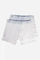 Pack de bóxers marca Mistral, confeccionados en algodón con elastano. Presentan cintura elástica con el logo de la marca estampado y diseño liso.