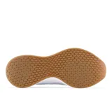 Championes New Balance Fresh Foam Roav para mujer, color celeste con detalles en blanco y estampado animal print en el talón.