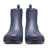 Botas de lluvia Crocs Freesail Chelsea negras, de caña baja y corte chelsea con paneles laterales elásticos.