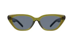 Lentes de sol Huesca Stella con montura color verde oliva y lentes grises.