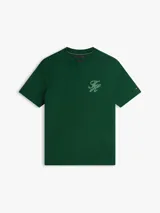 Remera de cuello redondo Tommy Hilfiger confeccionada en puro algodón, con corte regular, manga corta y logo tonal bordado en el pecho.