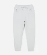 Pantalón jogger deportivo de hombre en color azul, con cintura elástica ajustable con cordón, bolsillos laterales con cierre de cremallera y bajo ajustado con puño elastizado.