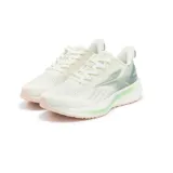 Championes de running 361° Quikfoam Infinity 5.0, color blanco con detalles en verde y gris, capellada de malla transpirable y suela con amortiguación.