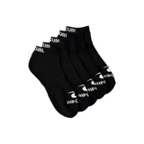 Pack de cinco pares de medias negras de corte bajo, con logo de Rip Curl en el tobillo.