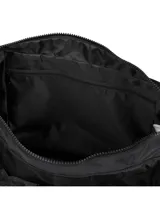 Bandolera Caterpillar modelo Michigan Crossbody, color negro, con múltiples bolsillos frontales con cordón ajustable y correa regulable.