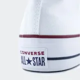 Championes Converse Chuck Taylor All Star Lift de caña alta con plataforma, color blanco, confeccionados en lona de algodón con suela doble de caucho y detalles de líneas en contraste.