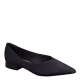 Zapatos de mujer Bottero de color negro, con diseño en punta y taco cuadrado bajo.