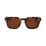 Lentes de sol I-Sea modelo Blair 2.0, con armazón de carey y cristales marrones.