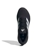Championes de hombre Adidas modelo Runfalcon 6 M, de color negro con las tres tiras características en tono plateado en los laterales y suela con amortiguación.