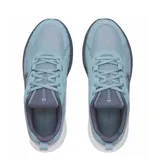 Championes de running Under Armour Charged Assert 11 para hombre, color celeste con suela blanca y detalles en gris. Cuentan con capellada de malla transpirable, cordones ajustables y el logo de la marca en el lateral.