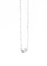 Cadena de plata 925 con dije de esfera lisa y pulida.