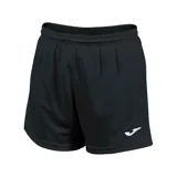 Short de fútbol Joma modelo Paris II, color negro con logo de la marca en blanco en la pierna derecha.