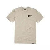 Remera gris con logo de la marca Etnies en el pecho.