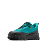 Championes de senderismo Columbia modelo Tellurix Titanium Omni-Max para hombre, en color verde turquesa con suela y refuerzos negros. Cuentan con empeine de malla transpirable, tecnología impermeable OutDry y suela Vibram.
