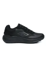 Championes Umbro Blit de hombre, color negro, con diseño deportivo, capellada de malla y sintético, entresuela gruesa y logo de la marca en el lateral.