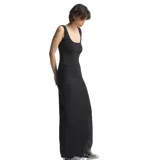 Musculosa Adidas Ess Tank Top color negro con logo pequeño en el frente.