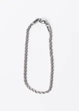 Pulsera plateada de acero quirúrgico hipoalergénico con eslabones tipo tourbillón.