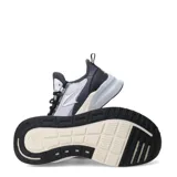 Championes deportivos Topper modelo Squat II, con diseño en tonos grises, negros y suela en color crema. Presentan una estructura de malla transpirable, refuerzos laterales y tecnología de amortiguación en la entresuela.