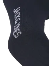 Pack de cinco pares de medias de corte bajo color azul marino.