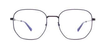 Anteojos Visionar 302/53 con marco metálico color negro y forma geométrica.