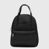 Mochila Bubba modelo Montreal Mini, color negro, con diseño acolchado, compartimento principal con cierre, bolsillo frontal con cierre y doble asa superior.