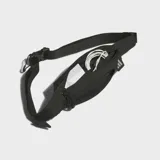 Riñonera de running Adidas color negro, de diseño elástico y perfil bajo con bolsillo frontal con cierre y detalles reflectantes.