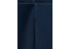 Pantalón de punto color azul marino, de corte recto y tiro alto con cintura elástica.