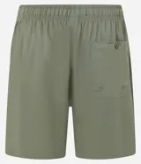 Bermuda masculina de corte recto y color beige, con cintura elástica, cordón ajustable y bolsillos laterales. Pertenece a la marca Ripping.