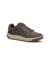 Sneakers Caterpillar de hombre, modelo Apa Cush, color marrón confeccionados en cuero y gamuza con entresuela de EVA beige y suela de goma.