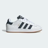 Championes Adidas Campus 00s blancos con detalles en azul denim y las tres tiras características de la marca.