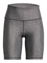 Calza corta de entrenamiento Under Armour, confeccionada en tejido HeatGear ultraligero y elástico. Presenta un diseño de talle alto con cintura elástica, costuras planas ergonómicas para mayor comodidad y bolsillo frontal integrado.