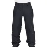 Pantalón técnico Rip Curl de la línea Anti Series, color negro, diseñado para condiciones climáticas adversas. Presenta un corte recto, cintura con cierre de botones y trabillas para cinturón, ofreciendo funcionalidad y resistencia.