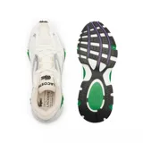 Championes Lacoste L003 2K24, color blanco con detalles en plateado y verde.