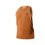 Musculosa color marrón con logo de Santa Cruz en el pecho.