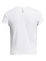 Remera deportiva de manga corta Under Armour, confeccionada en tejido técnico ligero y transpirable con tecnología de secado rápido. Presenta un diseño de cuello redondo y corte clásico, con el logo de la marca sutilmente aplicado en el frente inferior.