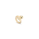 Anillo dorado con forma de serpiente.