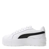 Championes urbanos Puma Karmen II Leather, color negro con plataforma blanca y logo Puma en el lateral.