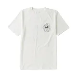 Remera Roark Fear The Sea blanca de manga corta, confeccionada en algodón, con pequeño estampado gráfico en el pecho.
