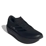 Championes de running Adidas Zenboost M, de color negro, diseñados con mediasuela BOOST+ para mayor amortiguación y retorno de energía. Presentan un diseño aerodinámico con las clásicas tres tiras de la marca en el lateral.
