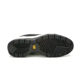Zapatillas Caterpillar Watchful de cuero negro con detalles en blanco y suela chunky.